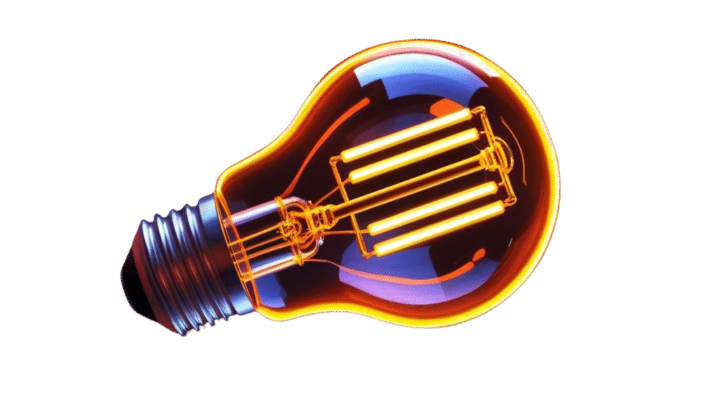bulb neon orange